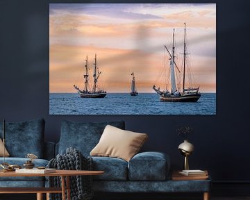 Sailing ships on the Hanse Sail by Rico Ködder