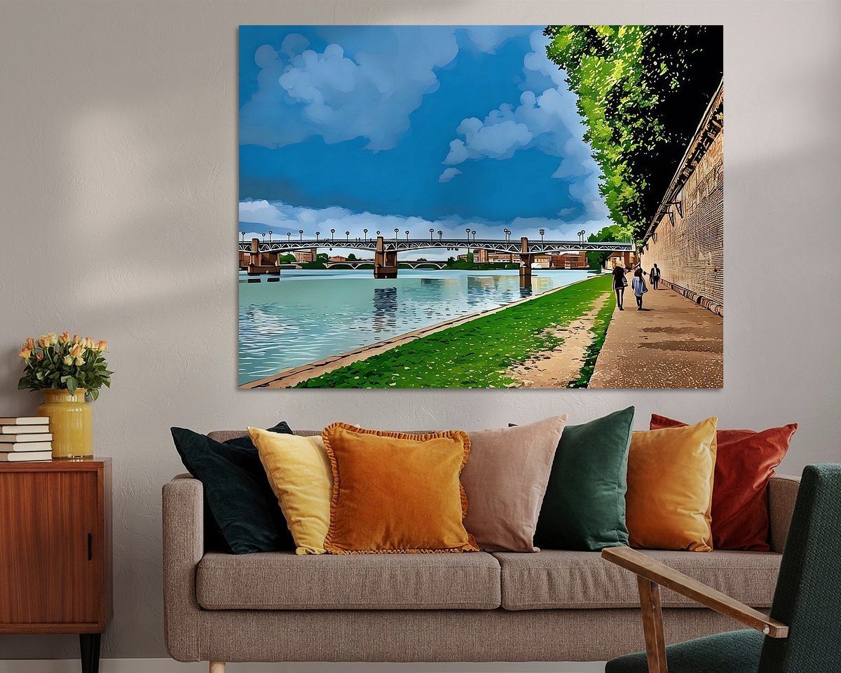 Example of the artwork in a room