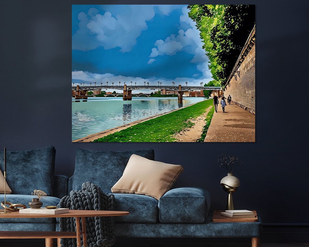 Example of the artwork in a room