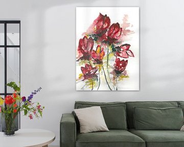 Bloemen in kleur.