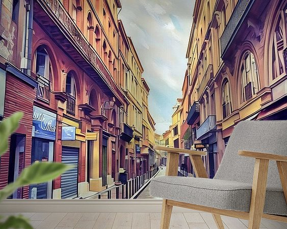 Example of the artwork in a room