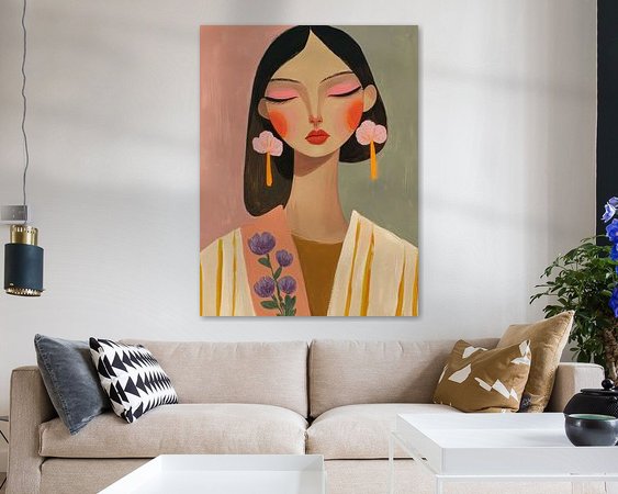 Example of the artwork in a room