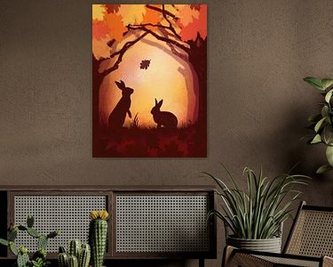 Example of the artwork in a room