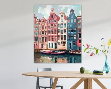 Amsterdam grachtenpanden van But First Framing