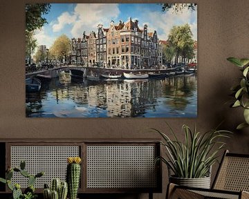 Amsterdam grachtenpanden van But First Framing