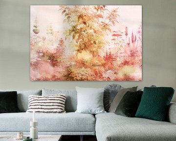 Modern and abstract Japandi botany fantasy