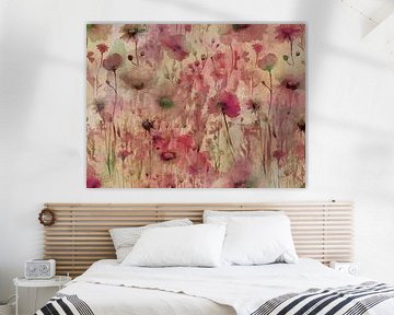 Modern and abstract Japandi botany