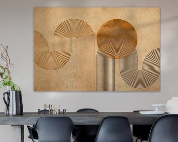 Scandinavia Modern Abstract Geometric Organic Japandi