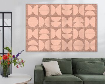 Modern Scandinavian Bauhaus Abstraction Pastel Colours by Mad Dog Art
