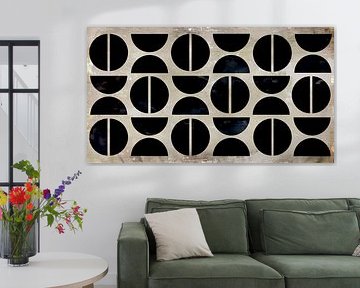 Modern Scandinavian Bauhaus Abstraction Geometric by Mad Dog Art