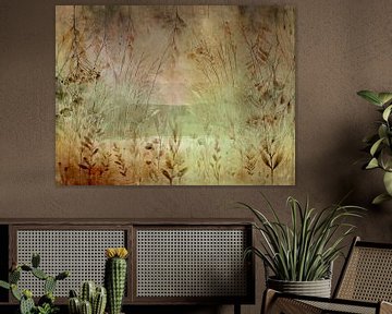 Scandinavian Summer Meadow Fantasy Abstraction