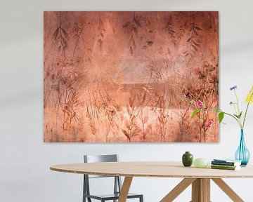 Scandinavian autumn meadow fantasy abstraction