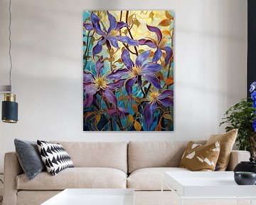 Clematis Kunst van I ❤ Bloemen