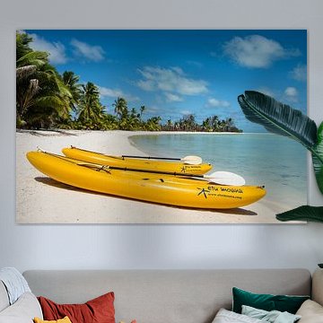 Kajakfahren im Paradies, Aitutaki