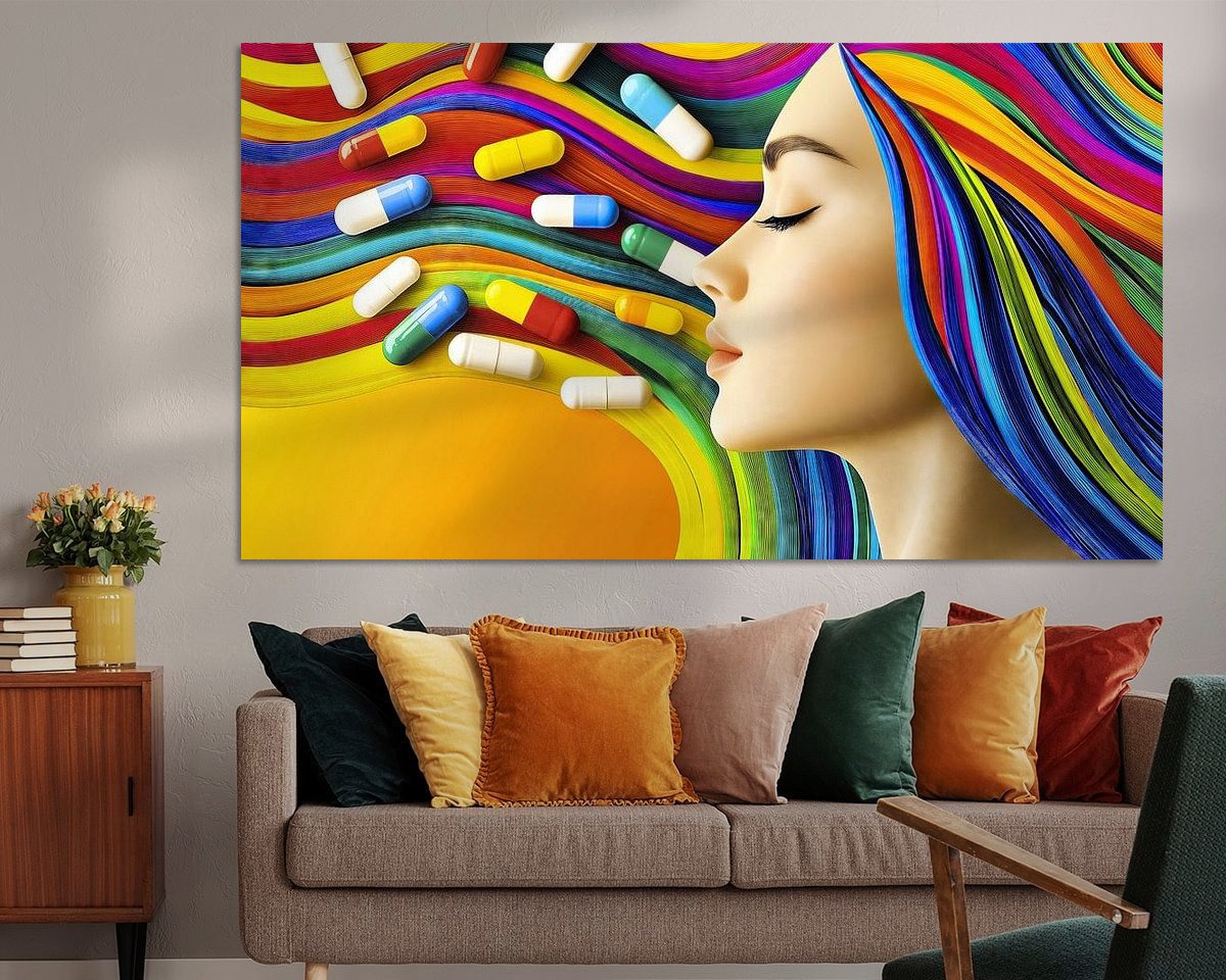 Example of the artwork in a room