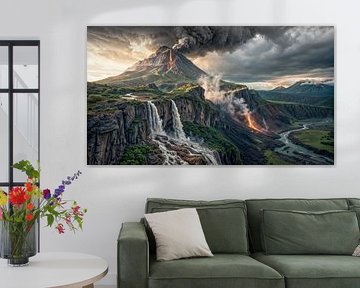 Dramatik der Vulkanlandschaft