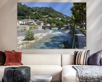 Pont sur la rivière Brembo, San Pellegrino Terme, Italie