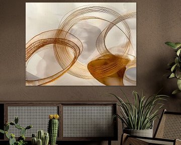 Abstracte cirkels schilderen van haroulita
