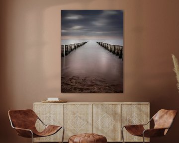 De eindeloze zee in Zoutelande van Robby's fotografie