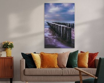 Het tijdloze zeezicht in Zoutelande aan de kust. van Robby's fotografie
