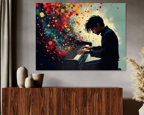 Example of the artwork in a room
