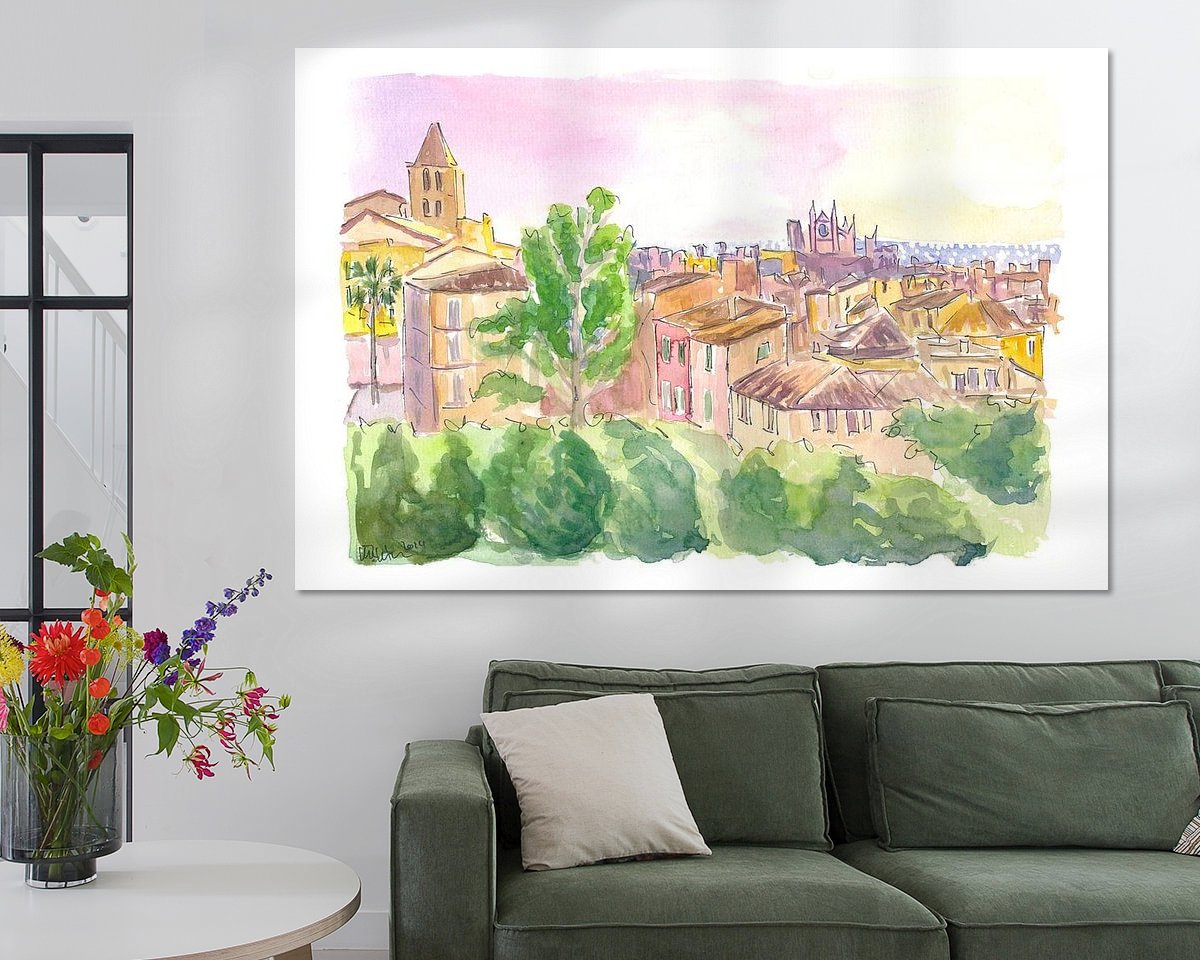 Example of the artwork in a room