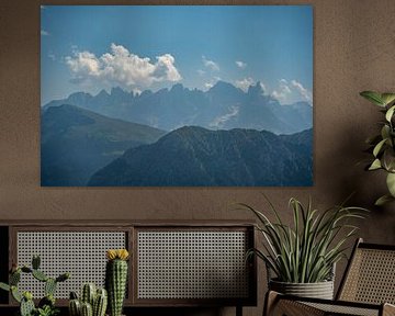 Dolomites in their silhouette