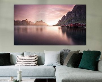 The magic of the Norwegian fjord landscape by Klaus Tesching - Art-AI