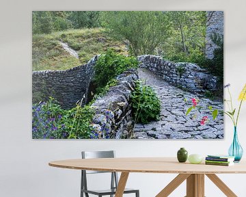 Alte Steinbrücke mit Steinweg | Ardeche von Flatfield