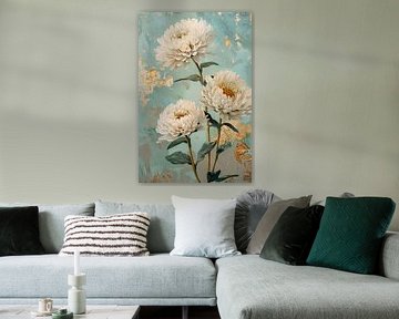 Asters Schilderij van I ❤ Bloemen