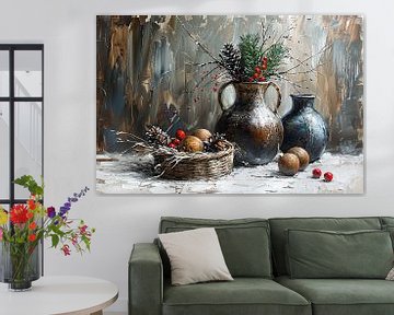 Modern Winter Stilleven van Kunst Kriebels