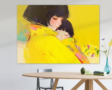 Portret modern schilderij van ARTEO Schilderijen