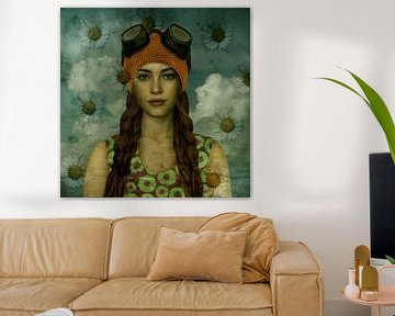 Vintage Beauty Bathing cap 1970 by Yvonne Zeldenthuis