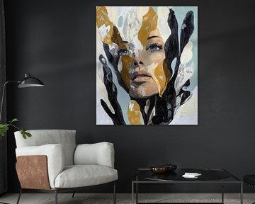 Masks of gold and shadow by Color Square