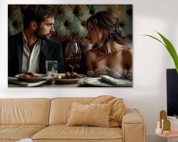 romantic dinner in fancy restaurant by Egon Zitter