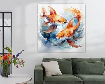Two koi by Ted Decker