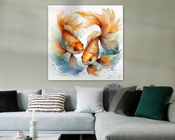 Goldfish love by Ted Decker