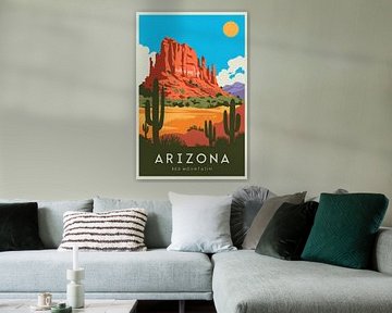 Arizona Vintage Travel Poster by Poster Art Shop