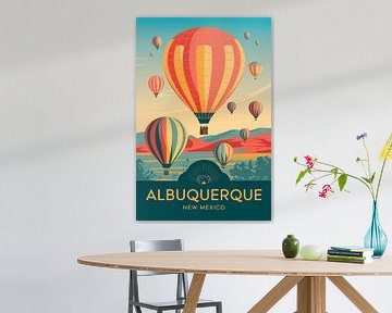 Albuquerque, New Mexico Vintage Travel Poster. by Poster Art Shop