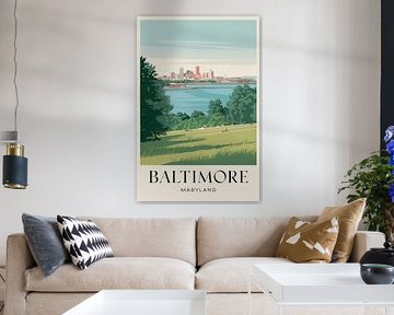 Baltimore, Maryland by Poster Art Shop