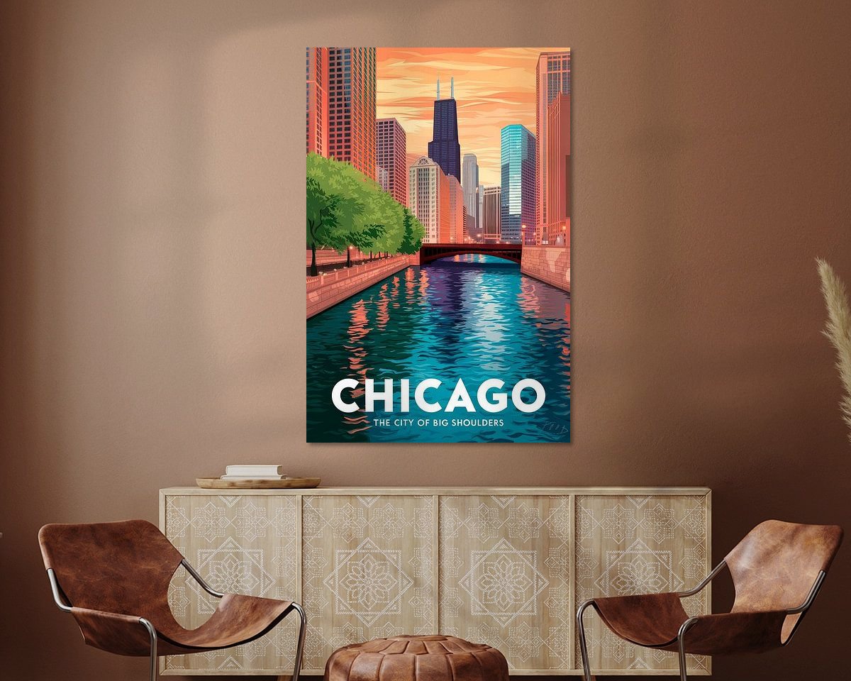 Example of the artwork in a room