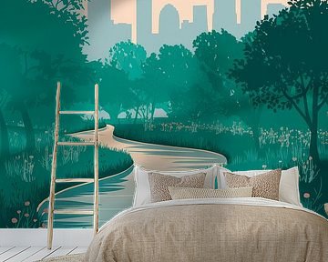 Houston, Texas van Poster Art Shop