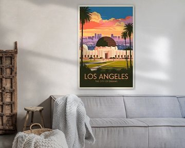 Los Angeles Vintage Travel Poster by Poster Art Shop