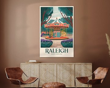 Raleigh, Noord-Carolina van Poster Art Shop
