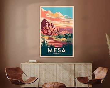 Mesa, Arizona Vintage Travel Poster by Poster Art Shop