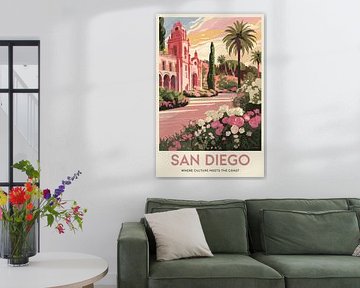 San Diego, California by Poster Art Shop