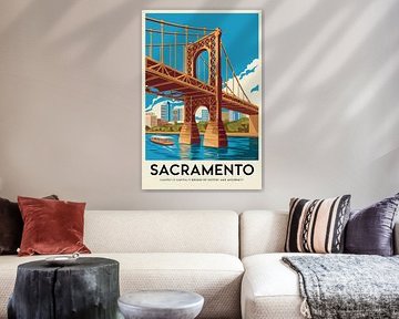 Sacramento, California by Poster Art Shop