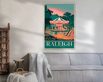 Raleigh, Caroline du Nord sur Poster Art Shop