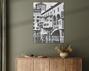Ponte Vecchio over de Arno van Sergio Pazzano