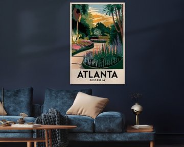 Atlanta, Georgia Vintage Reisposter van Poster Art Shop